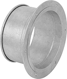 Image of Product. Back orientation. Duct and Fittings. Quick-Disconnect Duct and Fittings, Straight Adapters, Duct-to-Duct Flanged Adapter.