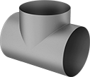 Image of Product. Front orientation. Duct and Fittings. Standard Duct and Fittings, Tee Connectors, Female.