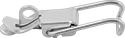 Image of Product. Front orientation. Draw Latches. Strikeless Padlockable Draw Latches, Style A.