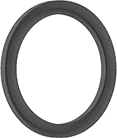 Image of Product. Front orientation. Packing Seals. High-Pressure Leather Stackable V-Ring Packing Seals.