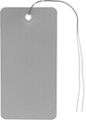 Image of Product. Front orientation. Tags. Plastic Write-On Tags, Blank Tags with Wire Tag Holder.