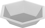 Image of Product. Front orientation. Weighing Dishes. Weighing Dishes, Style C.