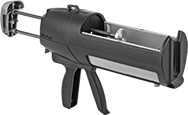 Image of Product. Manual Dispensing Gun for 13.5 fl. oz. Cartridge Size. Front orientation. Adhesive Dispensing Guns. Loctite® Two-Part Adhesive Dispensing Guns, Manual, For 13.5 fl. oz. Cartridge Size.