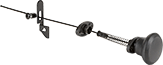 Image of Product. Front orientation. Pull Cords. Padlockable Gate Latches.