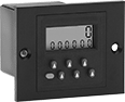 Image of Product. Front orientation. Counters. DIN-Panel-Mount Electrically Actuated Counters with Output Relay .