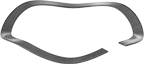Image of Product. Front orientation. Disc Springs. Tight-Clearance Split Wave Disc Springs, Gap.