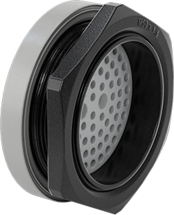 Image of Product. Back orientation. Low-Profile Break-Through Multi-Cord Grip, Submersible, for 78 Cords, M50 Knockout Trade Size.