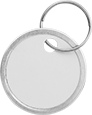 Image of Product. Front orientation. Tags. Reinforced Cardstock Write-On Tags, Blank Tags with Ring Tag Holder.