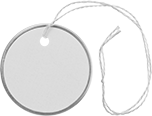 Image of Product. Front orientation. Tags. Reinforced Cardstock Write-On Tags, Blank Tags with String Tag Holder.