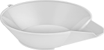 Image of Product. Front orientation. Weighing Dishes. Weighing Scoops, Style A.