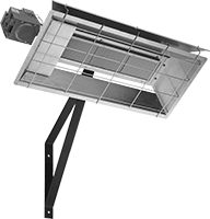 Image of Product. Front orientation. Radiant Heaters. Long-Range Wall-Mount Gas Radiant Heaters.
