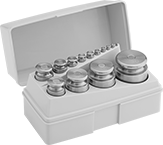 Image of Product. Front orientation. Test Weights. Test Weight Sets with Calibration Certificate, 14 Pieces.