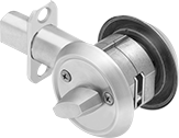 Image of Product. Front orientation. Deadbolt Locks. Turnpiece- and Key-Locking Deadbolt Locks, For 1 3/8" to 1 3/4" Thick Door.