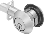 Image of Product. Front orientation. Deadbolt Locks. Keyed-on-Both-Sides Deadbolt Locks, For 1 3/8" to 1 3/4" Thick Door.