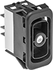 Image of Product. Front orientation. Rocker Switches. Design-Your-Own Rocker Switches, Not Illuminated, Bases, Quick-Disconnect-Terminal Wire Connection.