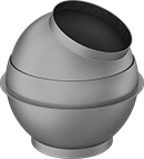 Image of Product. Front orientation. Duct and Fittings. Standard Duct and Fittings, Ball Joints.