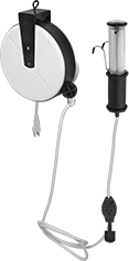 Image of Product. Front orientation. Portable Work Lights. Plug-In&nbsp;Portable Work Lights with Retractable Cord Reels, Style A.