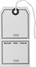Image of Product. Cardstock. Front orientation. Tags. Tear-Off Matching Tags, Blank, Cardstock.