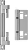 Image of Product. With Quick-Disconnect Pin. Front orientation. Hinges. Squeeze-Release Quick-Disconnect Latch Hinges, Style 2.