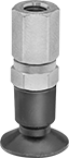Image of Product. Front orientation. Vacuum Cups. Static-Control Vacuum Cups, Female.