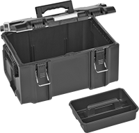 Image of Product. Front orientation. Tool Boxes. Watertight Tool Boxes with Removable Tote Tray, Style B.