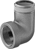 Low-Pressure Stainless Steel Threaded Pipe Fittings with Sealant