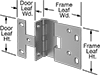 Semi-Concealed Cabinet Hinges