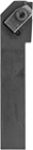 Image of Product. Front orientation. External-Threading Cut. High-Performance Grooving Lathe Tool Inserts, External-Grooving Cut, Left-Hand Cutting Direction.