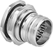 Image of Product. Male Receptacles. Front orientation. Metric Circular Connectors. M23 Connectors, For Control, Male Receptacles.