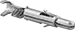 Image of Product. Front orientation. AMP Connectors. Build-Your-Own AMP Compact Connectors, Pins.