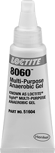 Image of Product. Front orientation. Threadlocker Gel, Loctite® 8060, 1.69 FL. oz Tube.