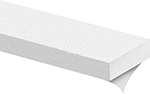 Image of Product. Front orientation. Foam. Ultra-Conformable Vinyl Foam Strips, Wrinkled Texture with Adhesive Backing.