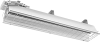 Image of Product. Front orientation. Radiant Heaters. Long-Range Ceiling-Mount Electric Radiant Heaters.
