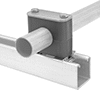 Block-Style Vibration-Damping Strut Channel Routing Clamps