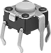 Image of Product. Front orientation. Push-Button Switches. Circuit Board Push-Button Switches, Grounded, Flush Push Button.