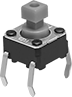 Image of Product. Front orientation. Push-Button Switches. Circuit Board Push-Button Switches, Ungrounded, Projecting Push Button.