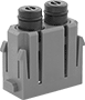 Image of Product. Compressed Air Inserts—Plugs. Front orientation. Latching Connectors. Multipurpose Build-Your-Own Latching Connectors, Compressed Air Inserts, Plugs.