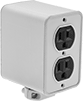 Image of Product. Outlet Box. Front orientation. Outlet Boxes. Ready-to-Use Rubber Outlet Boxes, 4 Outlets.