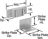 Image of Product. Front orientation. Contains Annotated. Magnetic Latches. Style 6.