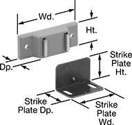 Image of Product. Front orientation. Contains Annotated. Magnetic Latches. Style 6.