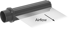 Image of ProductInUse. Front orientation. Contains Annotated. Air Knives. Air Knives for Blowers.
