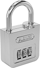 Image of Product. D. Front orientation. Padlocks. Resettable Combination Padlocks, Style D.