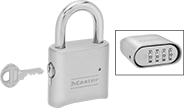 Image of Product. Front orientation. Contains Inset. Padlocks. Key-Controlled Resettable Combination Padlocks, Style A.