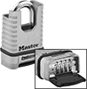 Weather- and Cut-Resistant Resettable Combination Padlocks