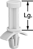 Image of Product. Front orientation. Contains Annotated. Standoffs. Rest On Snap-In Standoffs.