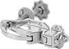 Padlockable Push-to-Close Latches with Handle and Emergency Release