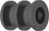 Image of Product. Front orientation. Compression Springs. Long-Life Rubber Compression Springs.