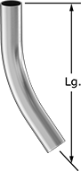 Image of Product. Push-In Connection. Front orientation. Contains Annotated. Conduit and Fittings. Thin-Wall (EMT) Metal Conduit and Fittings, Connector Fitting, 45° Elbow, Push-In Conduit Connection.