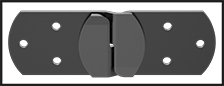 Image of ProductInUse. Assembled (Left Side). Front orientation. Contains Border. Panel Hanging Brackets. Side-Hook Lift-Off Panel Hanging Brackets, Side Mount.