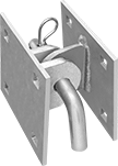 Image of ProductInUse. Pin not included. Front orientation. Brackets. Pin-Lock Brackets.